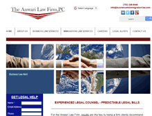 Tablet Screenshot of businessandimmigrationlaw.com